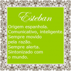 Esteban ou estevao