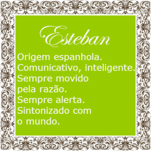 Esteban ou estevao