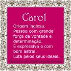 Significado do nome carol