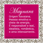 Significado do nome maynara