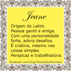 significado do nome Jeane